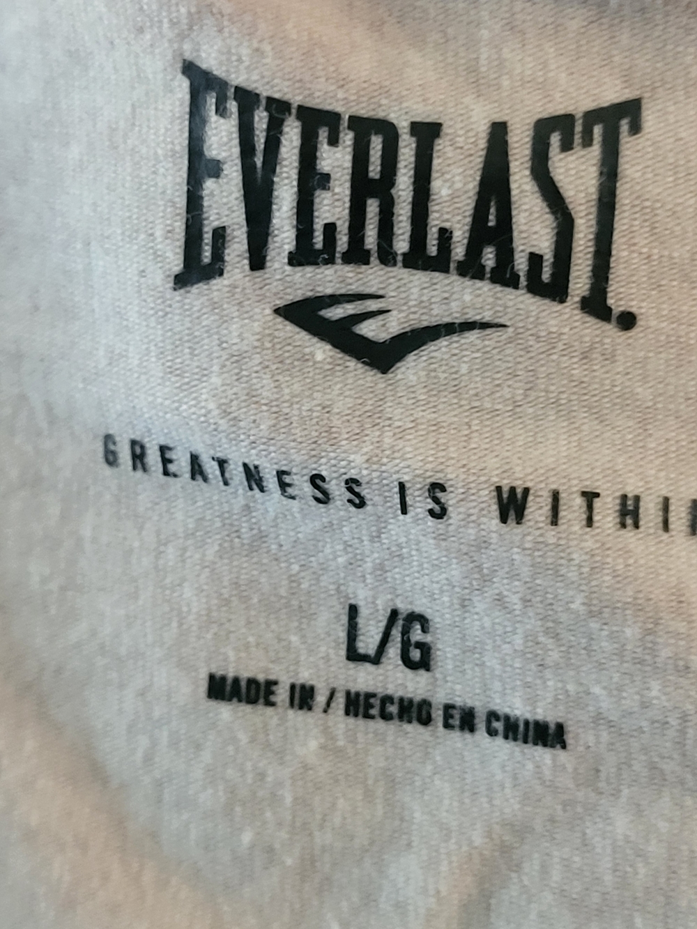 Everlast Women's Gray Racerback Tank with Orange Inner Sports Bra - Size L - Picture 3 of 4